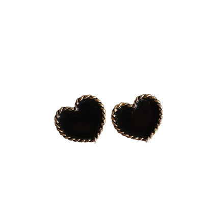 BOUCLES D'OREILLES BETHANY - NOIRES